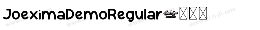 JoeximaDemoRegular字体转换