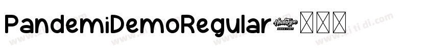 PandemiDemoRegular字体转换