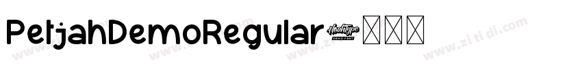 PetjahDemoRegular字体转换