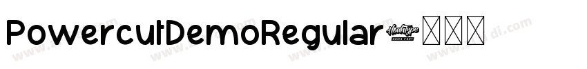 PowercutDemoRegular字体转换