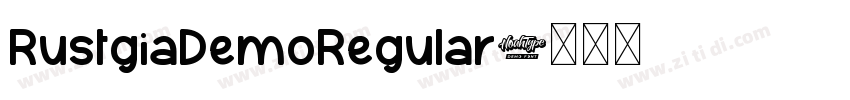 RustgiaDemoRegular字体转换