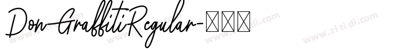 DonGraffitiRegular字体转换