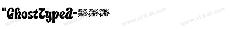 “GhostTypeA字体转换