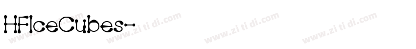 HFIceCubes字体转换