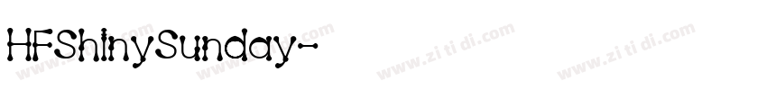 HFShinySunday字体转换