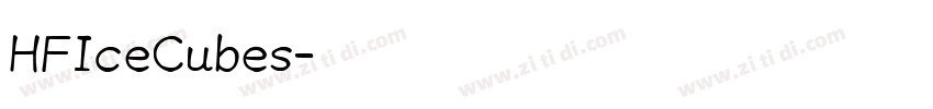HFIceCubes字体转换