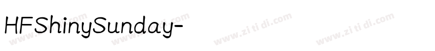 HFShinySunday字体转换