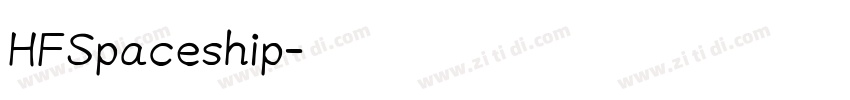 HFSpaceship字体转换