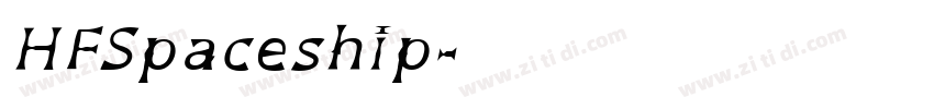HFSpaceship字体转换