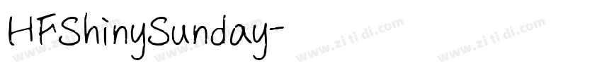 HFShinySunday字体转换