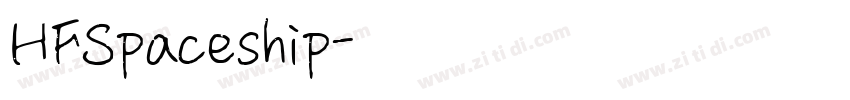 HFSpaceship字体转换
