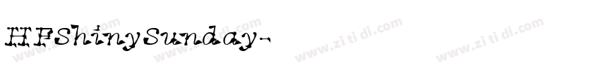 HFShinySunday字体转换