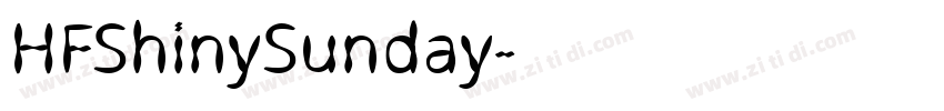 HFShinySunday字体转换