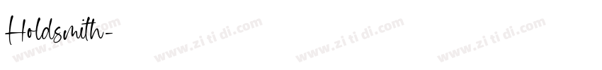 Holdsmith字体转换