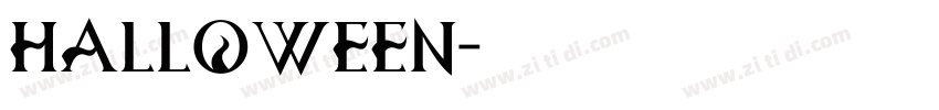 Halloween字体转换