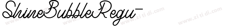 ShineBubbleRegu字体转换
