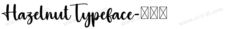 HazelnutTypeface字体转换