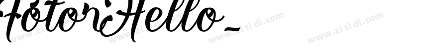 FotorHello字体转换