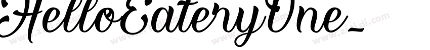 HelloEateryOne字体转换