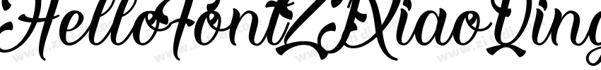 HelloFontZJXiaoQingX字体转换