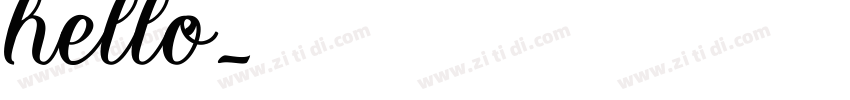 hello字体转换