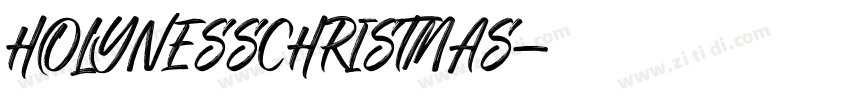 HOLYNESSCHRISTMAS字体转换