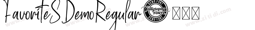 FavoriteSDemoRegular字体转换