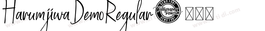 HarumjiwaDemoRegular字体转换