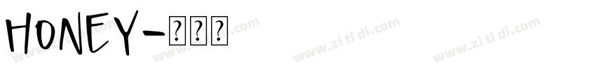 honey字体转换