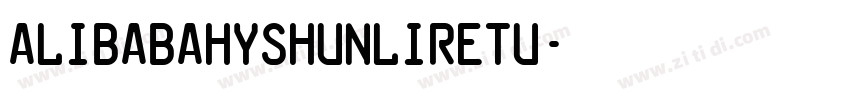 AlibabaHYShunLiReTU字体转换
