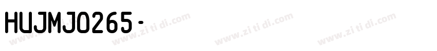 HUJmjo265字体转换