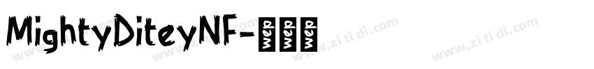 MightyDiteyNF字体转换