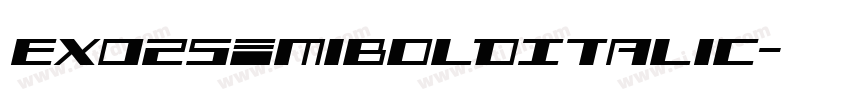 EXO2SemiBoldItalic字体转换