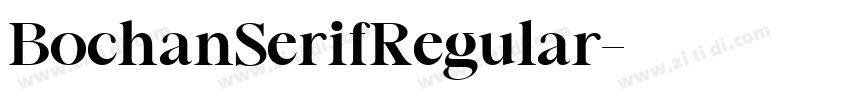 BochanSerifRegular字体转换