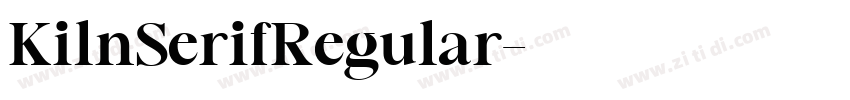 KilnSerifRegular字体转换