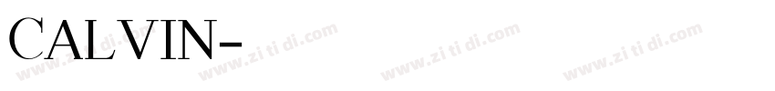 Calvin字体转换