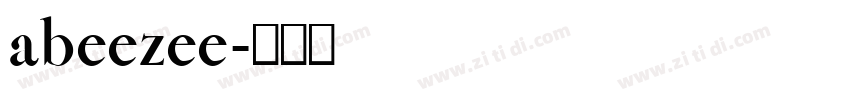 abeezee字体转换