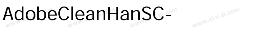 AdobeCleanHanSC字体转换
