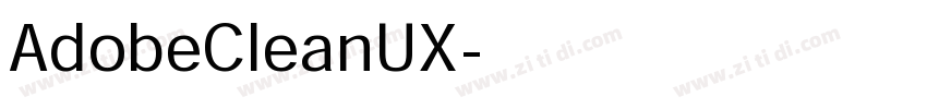 AdobeCleanUX字体转换