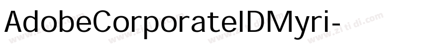 AdobeCorporateIDMyri字体转换