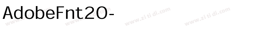 AdobeFnt20字体转换