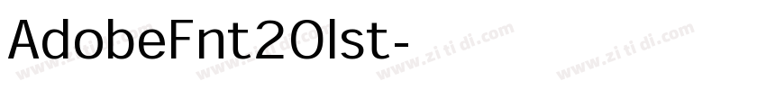AdobeFnt20lst字体转换