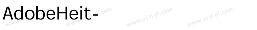 AdobeHeit字体转换