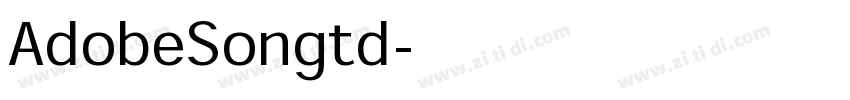 AdobeSongtd字体转换