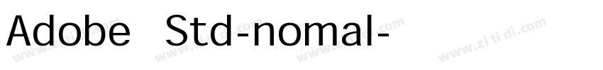 Adobe黑体Std-nomal字体转换