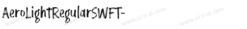 AeroLightRegularSWFT字体转换
