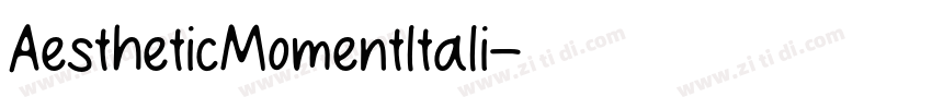 AestheticMomentltali字体转换