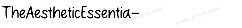 TheAestheticEssentia字体转换