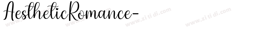 AestheticRomance字体转换