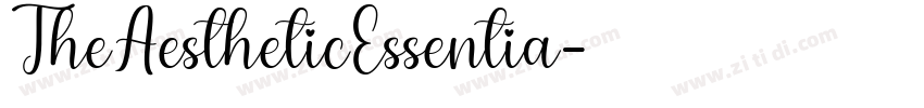 TheAestheticEssentia字体转换
